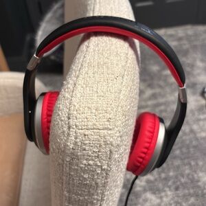 Red Wired Headphones